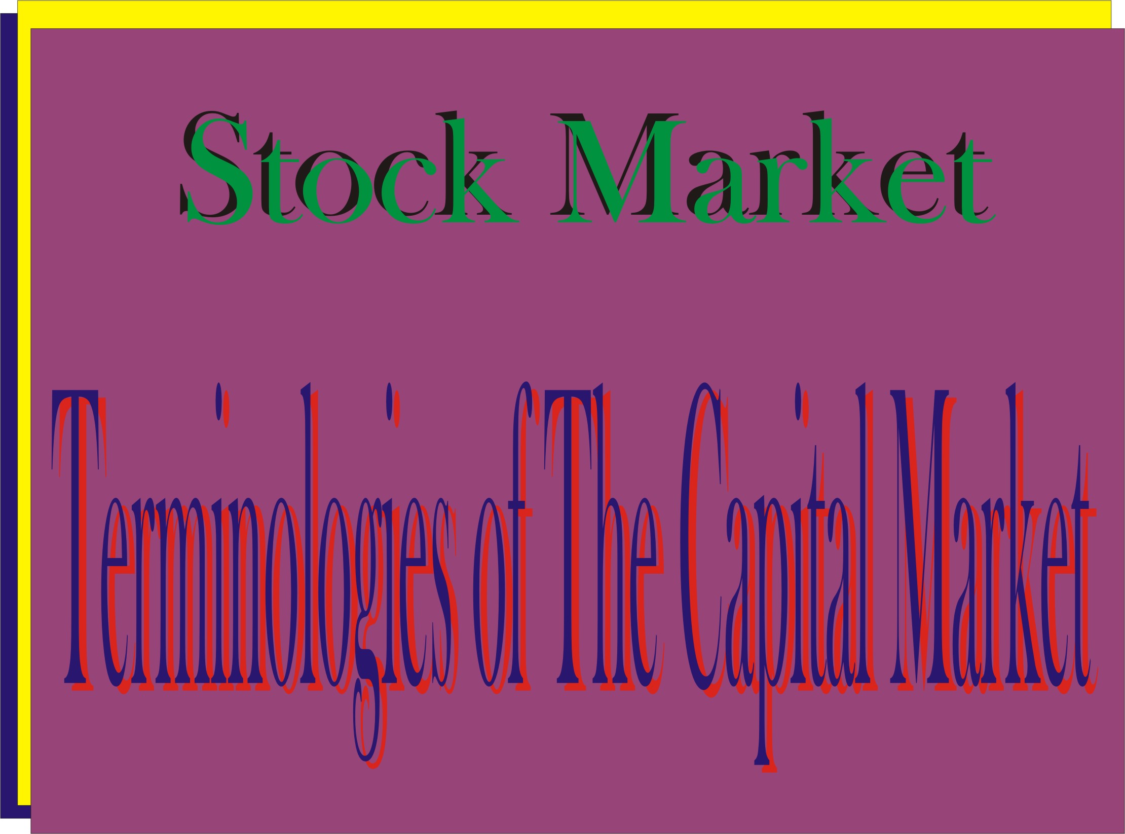 Stock market Index